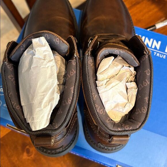 Nunn Bush Men’s 1912 Plain Toe Chukka Lace Brown Leather Boot Size 11 NWT main image 6